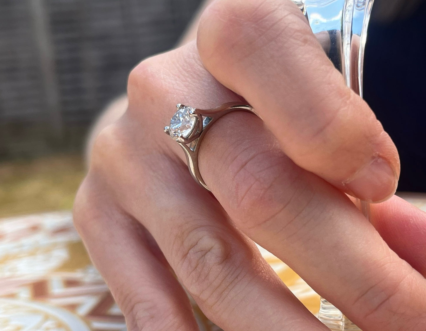 Platinum 1.5ct diamond solitare.